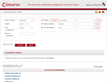 Tablet Screenshot of directoire.camaras.org