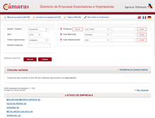 Tablet Screenshot of directorio.camaras.org